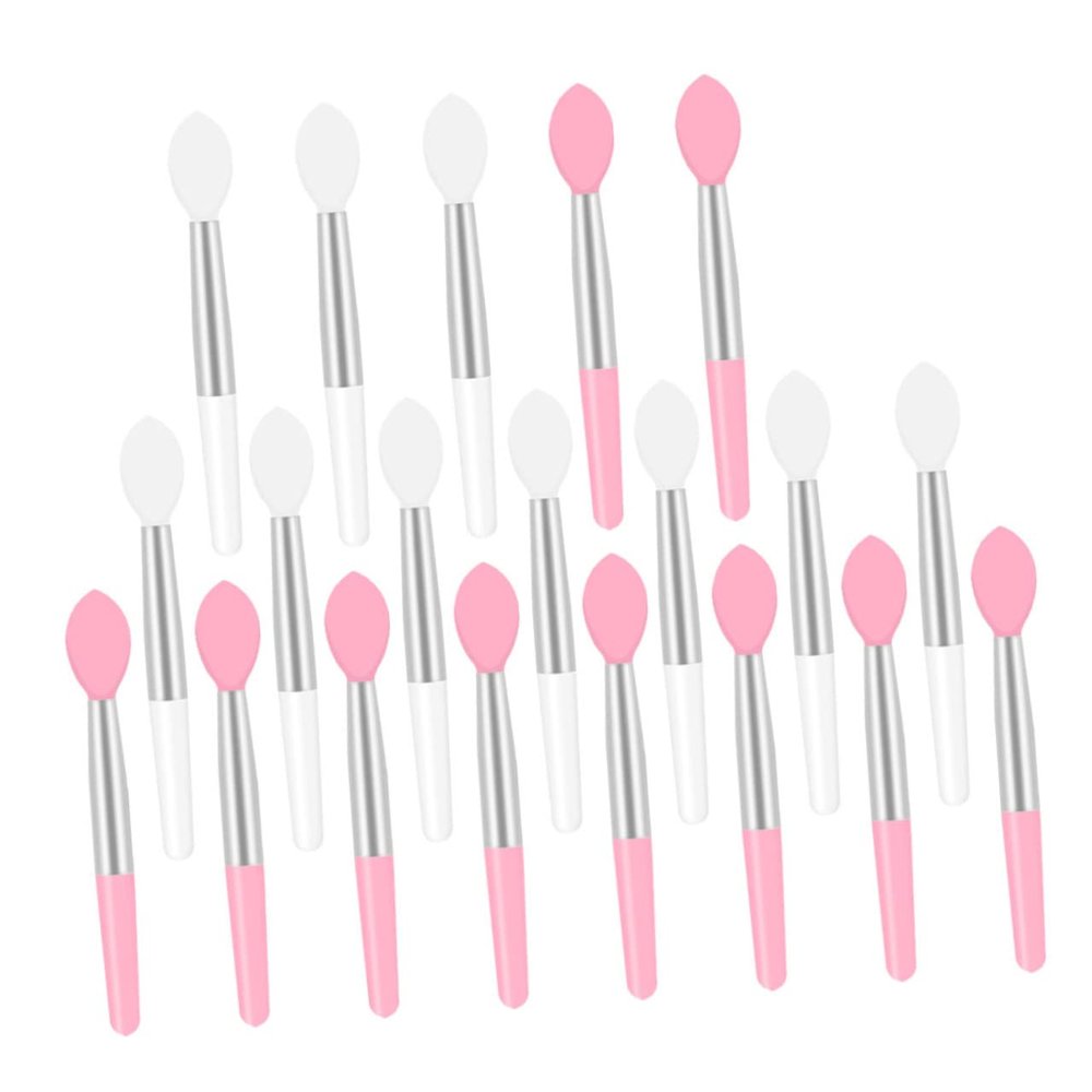 Angoily 20pcs Silicone Lip Brush Soft Hygienic Lipstick Applicator for Lip Makeup Mini Portable Makeup Tool for Women Friends and Family