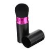 Angoily Retractable Makeup Brush for Loose Powder and Blush Portable Cosmetics Tool for Women Lightweight and Compact Design for Travel and Professional Use Black Purple view 1