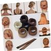 Angoily Sturdy Bun Clips for Hair 7 Pcs Ball Head Braiding Utensil Women Ponytail Hooks Bun-making Tool Hair Bun Assistant Braiding Assistant view 4