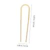 Angoily 10pcs Elegant Retro Hair Forks Double Straight Hairpin for Wedding Party view 3