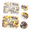 Angoily 2pcs Retro French Hair Combs Teeth Acetate Clips for Women and Girls Leopard Print Side Combs for Bangs and Updos Hair Accessories for Formal and Casual Styles view 4