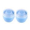 Angoily 2pcs Plush Powder Puff for Boy Girl with Sifter and Storage Box Gentle Body Talcum Powder Applicator Sky Blue Home and Travel Use view 1
