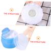 Angoily 2pcs Plush Powder Puff for Boy Girl with Sifter and Storage Box Gentle Body Talcum Powder Applicator Sky Blue Home and Travel Use view 3