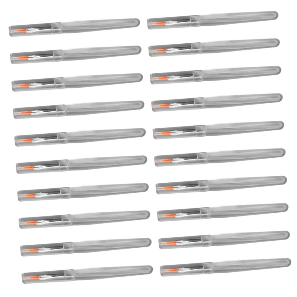 Angoily 20pcs Cosmetic Lipstick Brush Applicator Makeup Brush Lip Balm Lip Mask Applicator -made Fiber for Liquid Cosmetics