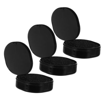 Angoily 3pcs Brush Cleaning Sponge Box Makeup Brush Cleaner for Eyeshadow Foundation Quick Dry Travel