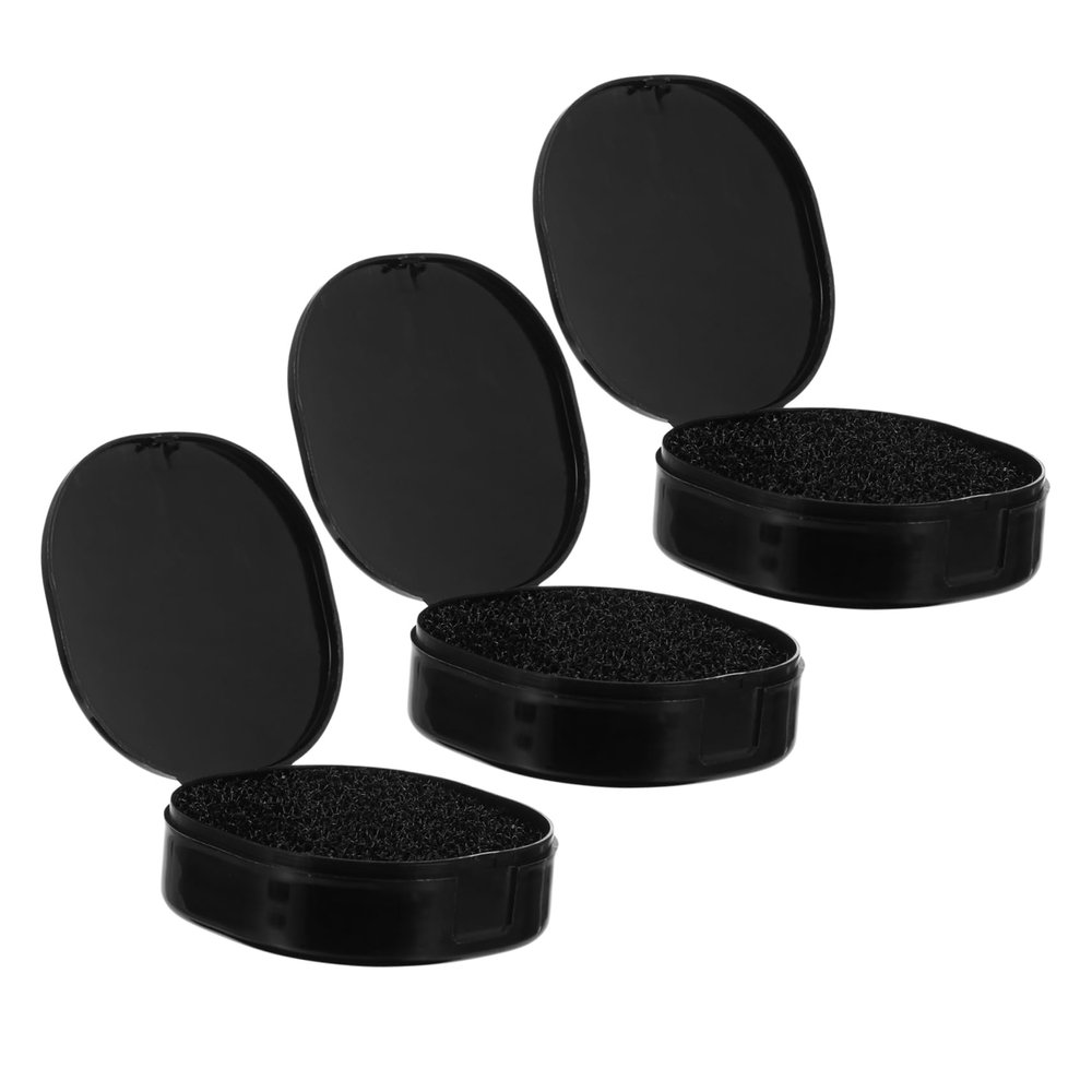 Angoily 3pcs Brush Cleaning Sponge Box Makeup Brush Cleaner for Eyeshadow Foundation Quick Dry Travel