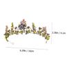 Angoily Classic Baroque Queen Crown Wedding Crowns Bridal Headpiece Crown Jewelry view 2