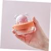 Angoily 2pcs Makeup Sponge Holder Compact Beauty Sponge Box Screw Lid Cotton Pads Organizer for Dust Storage for Travel and Home Use Design view 2