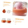 Angoily 2pcs Makeup Sponge Holder Compact Beauty Sponge Box Screw Lid Cotton Pads Organizer for Dust Storage for Travel and Home Use Design view 4