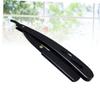 Beavorty Stainless Steel Manual Razor for Men Vintage Professional Straight Shaving Tool for Barbers and Home Use Easy to Handle Space-saving Design Black view 2