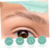 Housoutil 50pcs Women Eyelash Combs Abs Plastic Eyebrow Grooming Tool for Lashes Makeup Random Color view 2