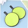 NOLITOY 3pcs Soft Cleaning Pads for Face Makeup Removal Round Pads Velour Puff Reusable Makeup Remover Towels Random Color view 2