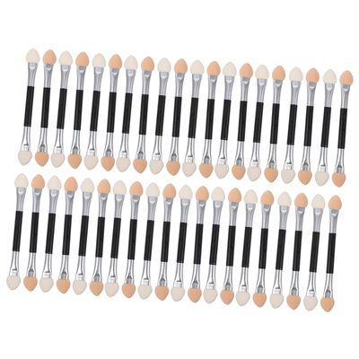 Angoily 40pcs Professional Makeup Brush Kit Double-sided Eye Shadow Brush for Natural Application Aluminum Handle for Makeup Lovers