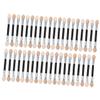 Angoily 40pcs Professional Makeup Brush Kit Double-sided Eye Shadow Brush for Natural Application Aluminum Handle for Makeup Lovers view 1