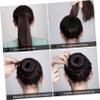Angoily 3sets Hair Bun Maker Kit Donut Shaper U-shaped Hairpins Elastic Bands for Diy Hairstyles for Thick Thin Hair view 3