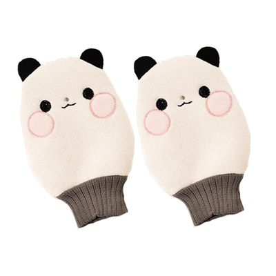 Angoily 2pcs Thickened Back Scrubbing Gloves for Body Care Gentle Exfoliating Shower Towel Random Color Bathing Accessory for All Skin Types