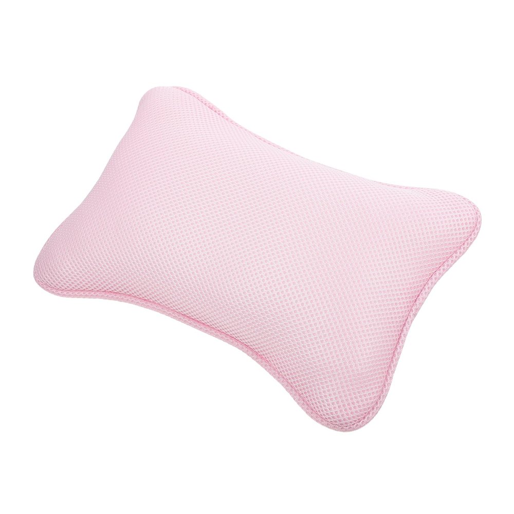 Angoily Soft Bathtub Pillow Mesh Headrest 2 Suction Cups Easy to Use and Clean