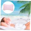 Angoily Soft Bathtub Pillow Mesh Headrest 2 Suction Cups Easy to Use and Clean view 4
