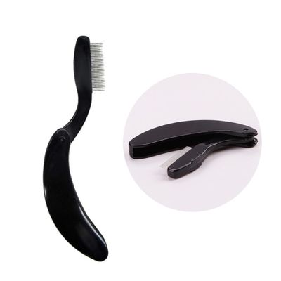 Didiseaon Eyebrow Spoolie Brush Set 4pcs Curved Eyebrow Comb Plastic Handle Folding Beauty Tool