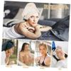 Angoily 2pcs Quick-Drying Hair Wraps Super Absorbent Coral Fleece Hair Towels for Women Lightweight Turban Caps for Home Travel view 3