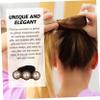 NOLITOY 4pcs Hair Bun Maker Set Diy Hair Accessories for Women Girls Non-slip Donut Styling Tool for Effortless and Stylish Updos view 3