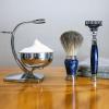 Magyfosia Professional Classic 3 Blade Safetry Razor Shaving Kit for Men with 3-Layer Triple Blade,Shaving Clean Brush Stand,Mug Bowl Set,Barbershop Smooth Shaver Set view 4
