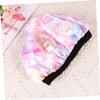 Angoily Fashion Wide Brim Shower Cap for Women Multifunctional Elastic Bathing Hat Reusable Hair Cap for Makeup and Nightwear view 3