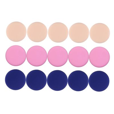 Mipcase 15pcs Round Makeup Sponge Puff for Liquid and Powder Foundation Soft Cosmetic Applicators and Skin Tone for Wet Dry Use
