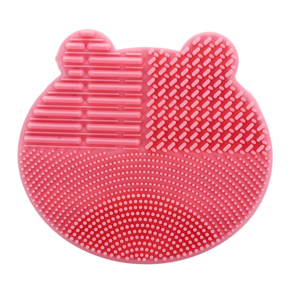 Housoutil Silicone Makeup Brush and Sponge Cleaner 2 in 1 Brush Scrubber Mat Holder