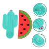 Angoily 2pcs Portable Brush Washing Mat Fun Watermelon Design Efficient for Makeup Brushes for Home and Travel Use Keeps Your Makeup Bag Smudge view 4