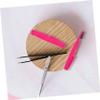 Angoily Professional Eyebrow Grooming Set Double Head Brush Tweezers for Lashes Random Color view 3