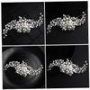 Angoily Handmade Rhinestone Pearl Hair Comb Hair Accessory Fashion Hairpin Headwear Alloy Decor view 3