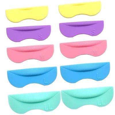 NOLITOY 5pairs Silicone Lash Lift Pads for Extensions Heated Eyelash Curlers Tool