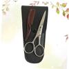 NOLITOY Stainless Steel Mustache and Eyebrow Scissors Set Precision Trimming Shears for Beard and Eyebrow Grooming Durable Design for Home and Professional Use view 4
