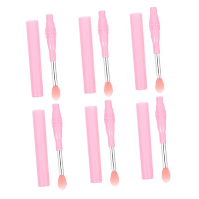 Angoily 6pcs Silicone Lip Applicator Brush Set Covers for Lip Gloss and Lipstick for Daily and Professional Makeup Use for Friends and Loved Ones
