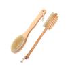Angoily Natural Bristles Wood Body Brush for Shower Long Handle Scrub Brush for Body Cleaning view 1
