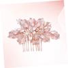 Didiseaon Wedding Hair Piece Bridal Comb Floral Hair Accessories Elegant Bridal Tiara for Bride view 2