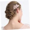 Didiseaon Wedding Hair Piece Bridal Comb Floral Hair Accessories Elegant Bridal Tiara for Bride view 4