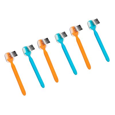 Didiseaon 6pcs Eyebrow Razors with Stainless Steel Blades Eyebrow Brush Comb for Precise Shaping and Trimming Compact Beauty Tool for Women Easy to Use for Makeup