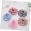 Angoily Double-Layer Waterproof Shower Cap 4-Piece Set for Long Hair Hair Salon Use Protective Bathing Caps view 4