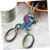 Angoily Stylish Horse Shape Eyebrow Scissors Mustache Beard Trimming Scissor for Facial Hair Grooming view 3