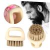 Didiseaon 2pcs Multifunctional Beard Brush with Natural Boar Bristles Portable Hair Care Cleaning Tool for Men Durable Grooming Accessory for Beard and Mustache Maintenance view 3