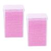 Angoily 400Pcs Eyelash Extension Glue Bottle Wipers Premium Cotton Glue Residue Remover Pads for Salon and Home Use Soft and Supple Nail Polish Remover Cloths for Lash Extension Cleaning view 1
