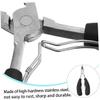 NOLITOY Toenail Clippers for Thick Nails Nail Remover Tool Surgical Steel Nippers Comfortable Grip view 3