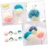 Angoily 8pcs Soft Bath Poufs Rope for Easy Use Multi Mesh Balls for Exfoliating Body Wash Bathing Accessory for Relaxation and Cleaning view 2