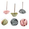 Angoily 3pcs Rose Flower Bath Ball Scrubber Soft and Comfortable Mesh Shower Sponge for Adults Rich Bubbles for Deep Cleansing Random Colors view 3