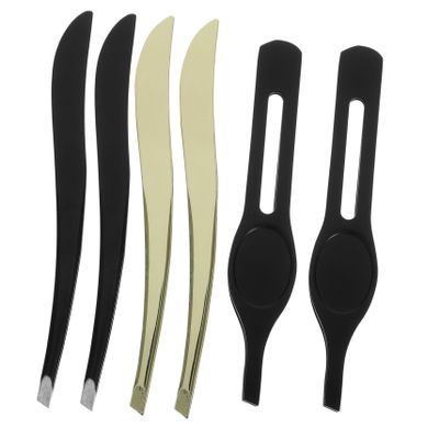 NOLITOY 1set Stainless Steel Eyebrow Tweezers Ergonomic Mini Eyebrow Clips for Women Lightweight and Portable Makeup Tools and Styling