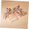 Angoily Rhinestones Hair Comb for Brides Elegant Wedding Hair Accessory Studded Design for Parties and Special Occasions Skin-friendly view 2