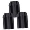 minkissy 3pcs Brow Pencil Sharpener for Eyeliner and Lip Liner Dual-Sided Makeup Tool for Precision Sharpening for Travel and Daily Use Black view 1