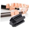 minkissy 3pcs Brow Pencil Sharpener for Eyeliner and Lip Liner Dual-Sided Makeup Tool for Precision Sharpening for Travel and Daily Use Black view 2